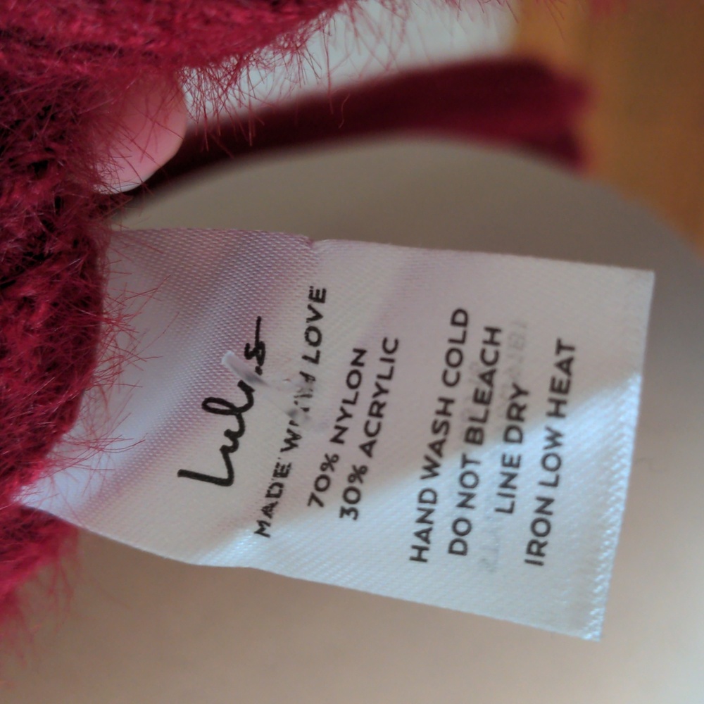 Lulu's Red Cardigan Size M - Picture 5 of 5